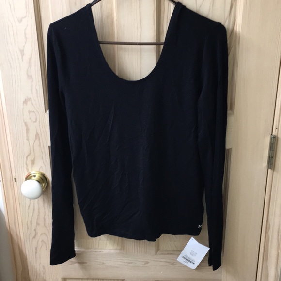 Fabletics Black Open Back Top - Picture 1 of 6